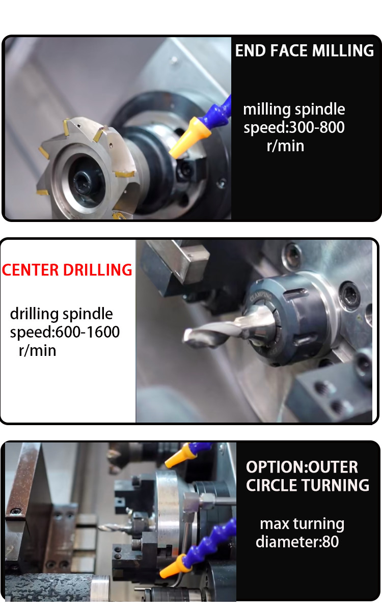High Precision Inclined Bed Dual Spindle Milling & Drilling Center