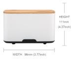 Marble Design Household 300ml Ultrasonic Essential Oil Diffuser