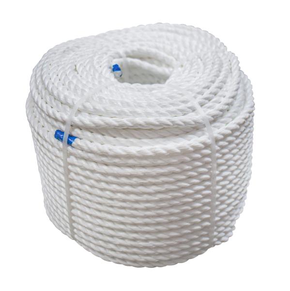 40mm Offshore Mooring 3-Strand Twisted Line Fiber Ship Rope for Marine