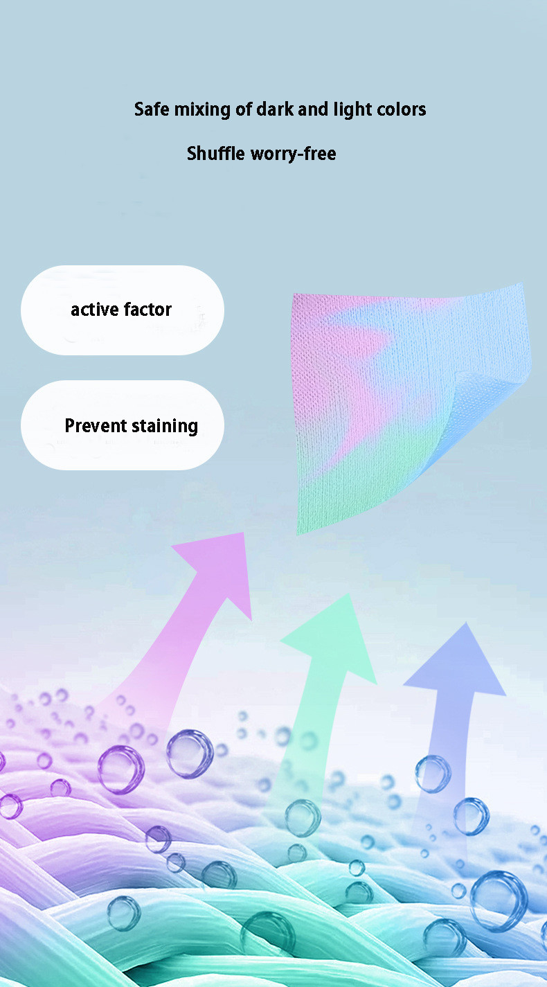 Antibacterial Anti Mite And Color Absorbing Laundry Sheets Anti Cross Dying Laundry Colour Absorber Sheets