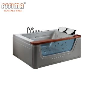 Quality 1700mm 66in Freestanding Jetted Bathtub Small Waterfall Spa Whirlpool wholesale