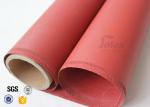 Red Silicone Coated High Silica Fabric 800℃ 0.7mm 37" Fire Blanket Cloth