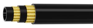 Quality 1/4 Inner Diameter Wire Braid Hydraulic Hose Synthetic Rubber Tube Exceeds SAE 100R2AT Type S wholesale