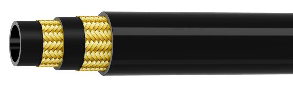 1/4 Inner Diameter Wire Braid Hydraulic Hose Synthetic Rubber Tube Exceeds SAE
