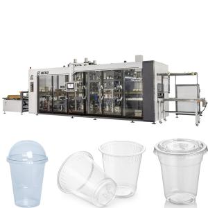 Quality Disposable Cups Lids Plastic Thermoforming Machine High Efficiency wholesale