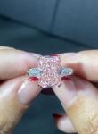 4.31ct Lab Diamond Jewelry Lab Created Pink Radiant Cut Diamond