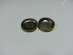 Small Gold Tin Container For Condom Packaging ,Size 68*25mm