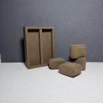 Coffee Color Luxury Watch Display Rectangle Wood Watch Set Box