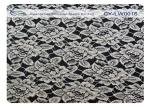 Breathable Cotton Nylon Lace Fabric , Flower Lace Fabric OEM / ODM CY-LW0016