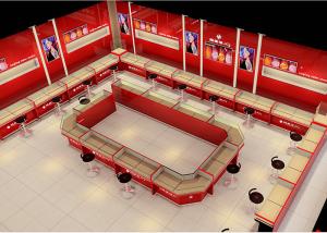 Quality Modern Boutique Clothing Display Showcase With High Temperature Baking Varnish Process wholesale