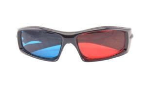 Quality Reusable Plastic Red Cyan 3D Glasses / anaglyph red blue 3d glasses wholesale