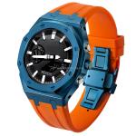 Stainless Steel Watch Case And Band For Casio Ga2100 G Shock Blue 316L Steel