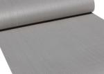 Modern Flocking Non woven Wallpaper with Simple Silver Grey Pure Color