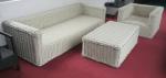 outdoor 9mm half round rattan sofa set