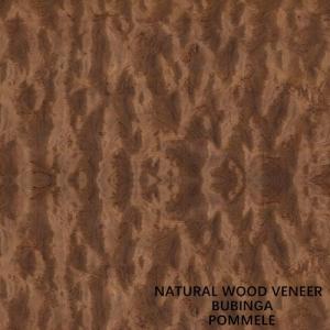 Quality Pommele Grain Africa Natural Bubinga Wood Veneer 0.5mm For Musical Instruments wholesale