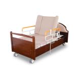 Multifunctional Electric Rotary Nursing Beds Solid Wood Metal Material Elderly