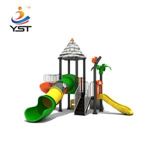 Quality YST-19117 Children Plastic Playground Slide Equipment Garden Outdoor Anti Static wholesale