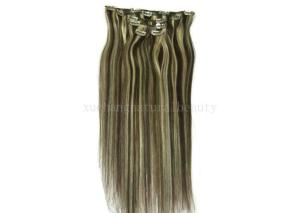 Quality OEM Straight Human Real Hair Clip In Hair Extensions for Female 613 color in stock wholesale