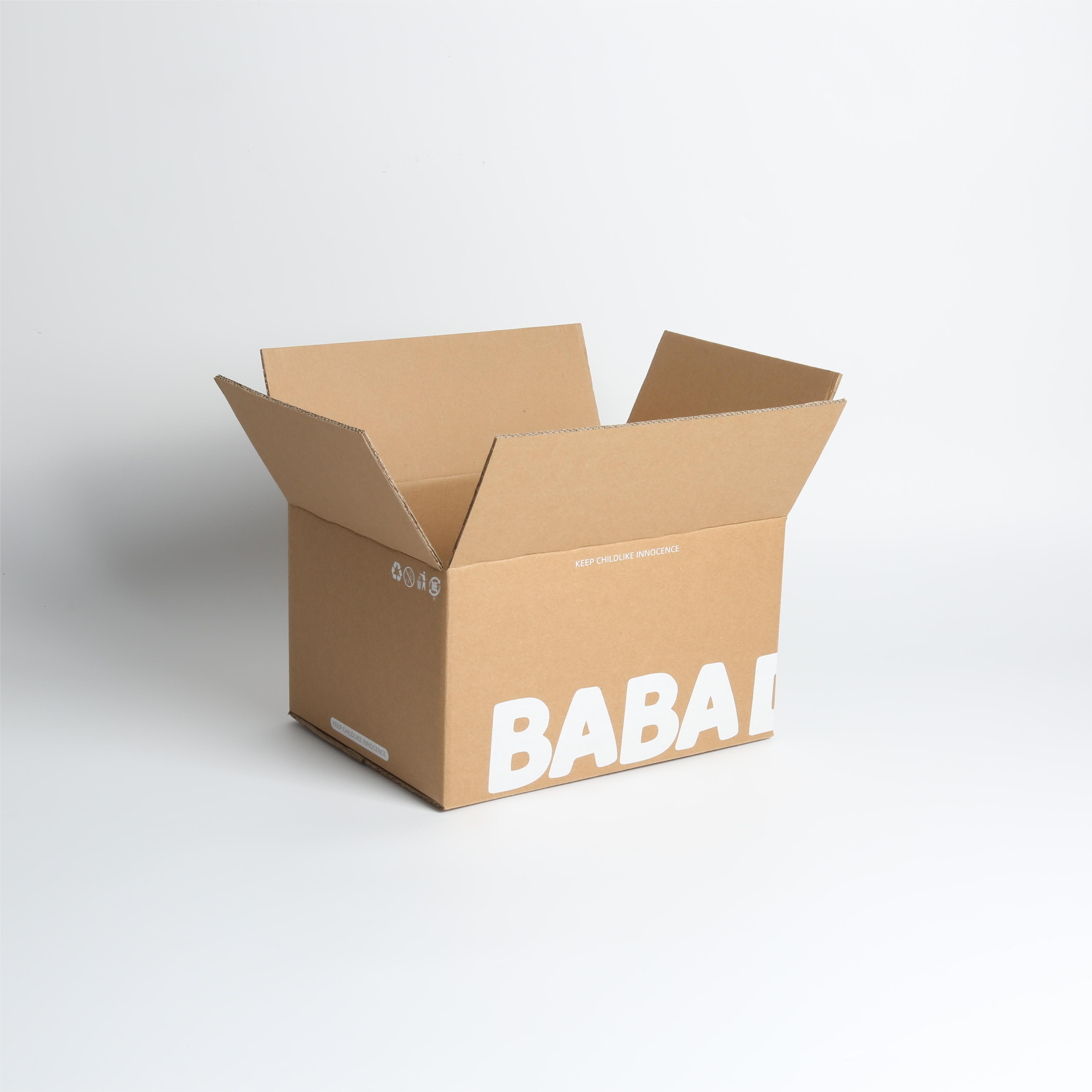 Customized Kraft Corrugated Box Carton for Product Display Customer's Logo Branding