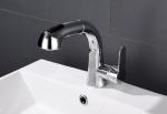 Simple Pull Out Rotary Hot Cold Bathroom Basin Faucet