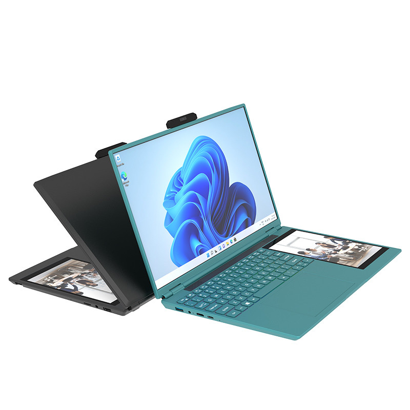 15.6 inch double screen laptop windows 11 pro, Ready in stock, support Small MOQ customization