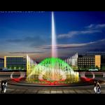 Dry Floor Water Fountain Musical Signal Control Outdoor