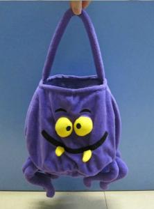 Quality 12inch Purple Halloween Gift Bag Stuffed Plush Toys For Halloween Party wholesale