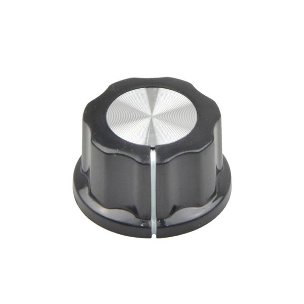 Cheap Professional Rotary Potentiometer Knobs 6mm Φ27*16mm Size For Round Ribbed Shaft for sale