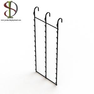 Quality 3 Metal Strips Clip Snack Display Rack For Door Or Wall wholesale