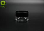 Skincream 3g Thick Bottom Clear Glass Jar With Plastic Lid