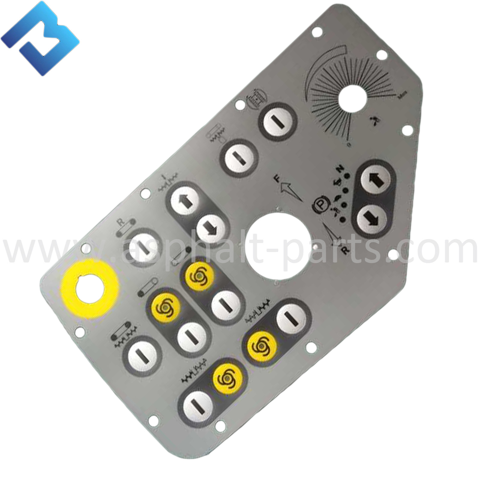 main console button panel film for China asphalt paver parts