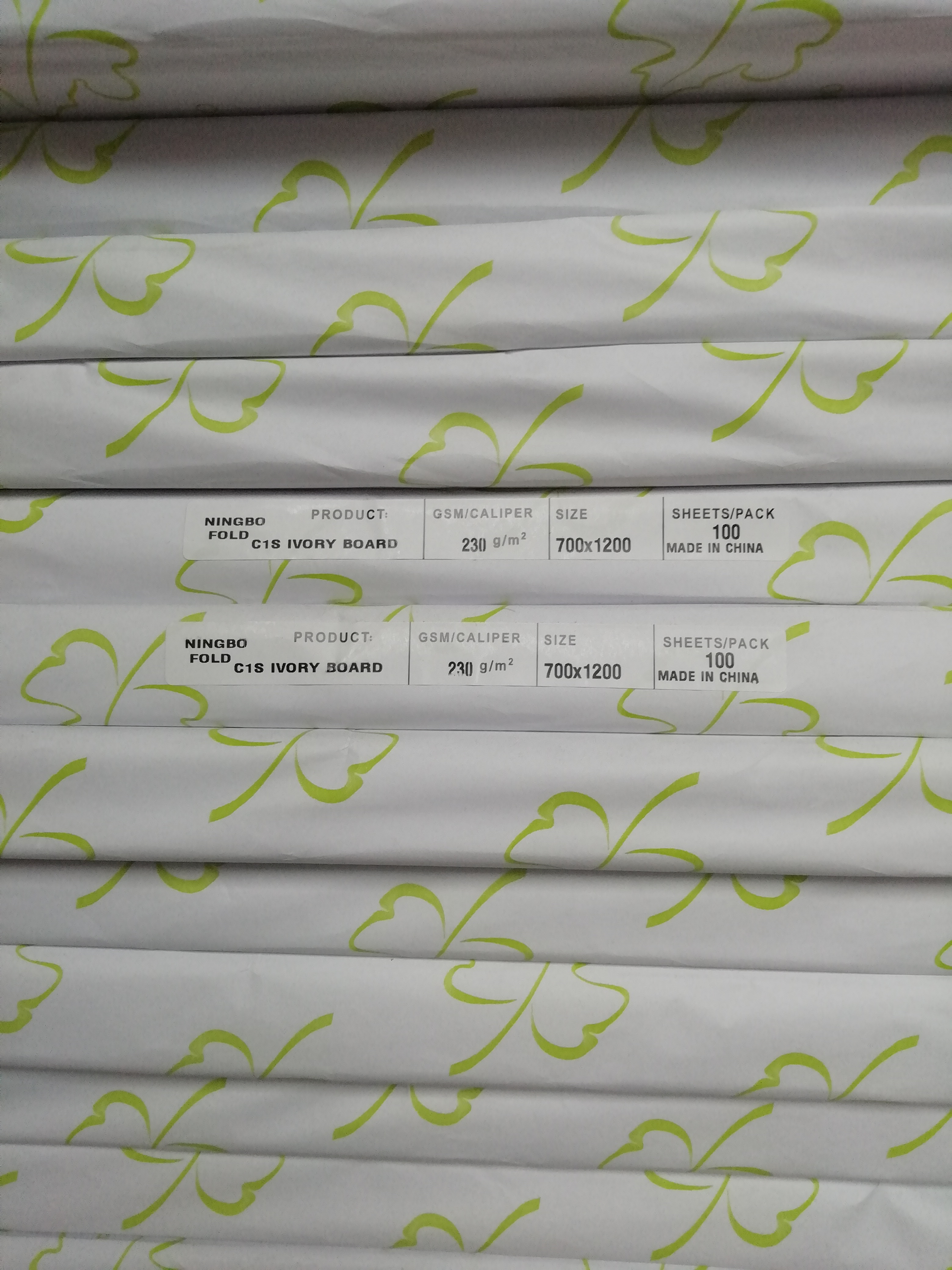 Virgin Pulp Ivory Board 190g-400g for Gift Wrapping Paper Crafts from APP/Bohui/IPSUN