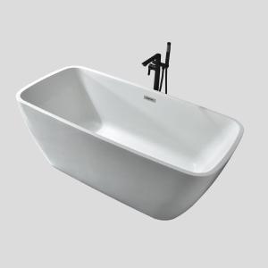 Quality Modern Design Indoor Oval White Acrylic Freestanding Bathtub wholesale