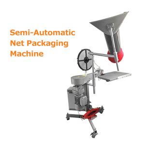 Quality Semi Automatic Net Packaging Machine Green Lemon Fruit Vegetable Mesh Bag Package Equipment wholesale