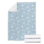 Fleece Microfiber Blanket Twin Size White Lightweight Throw Blanket Soft Cozy