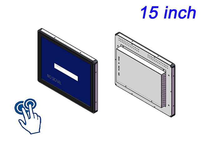 15-Inch Embedded Touch Screen for Security Panels, Warehouse Automation, Process Monitoring, and Vending Machines