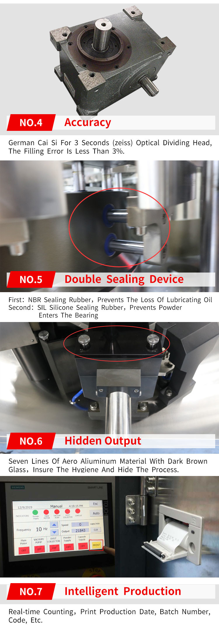 Pharmacy Capsule Filling Machine Hard Gelatin Powder Filling Capsule Machine