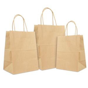 Quality Eco Friendly Craft Kraft Paper Bag Food Personalized With Your Own Logo wholesale