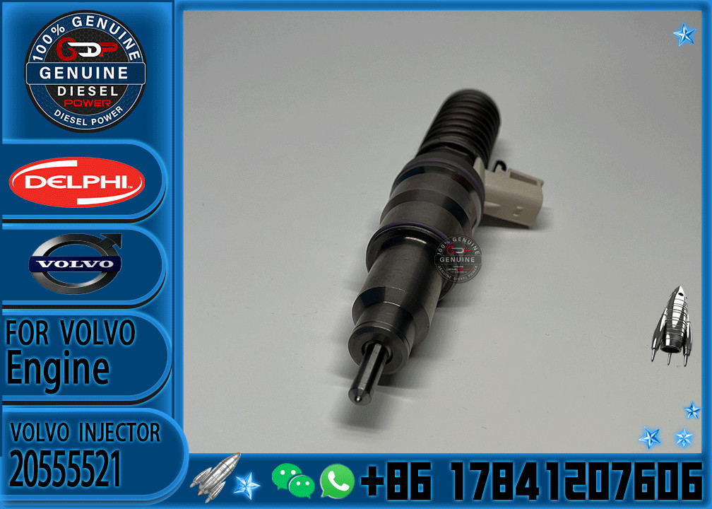 Diesel Fuel Injector 20555521 Engine E3.1 Diesel Fuel Injector BEBE4D04002 BEBE4D20002 20555521 7420555521 For Volvo Truck