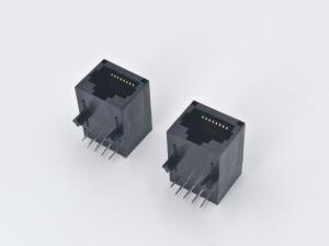 Quality RJ45 1X1 TAB-DOWN 21.3mm Plastic Shell Without LED light wholesale