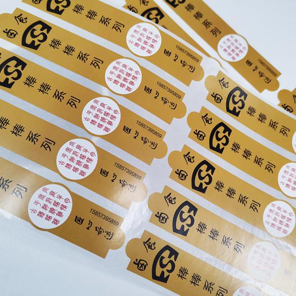 Permanent Bakery Sticker Labels Kiss Cut Matte Varnishing Printable Vinyl