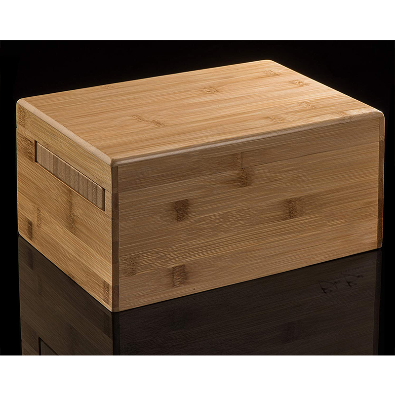 Bamboo Storage Box Set with Herbal Grinder Stash Jar Rolling Tray and Pocking Tools Stick