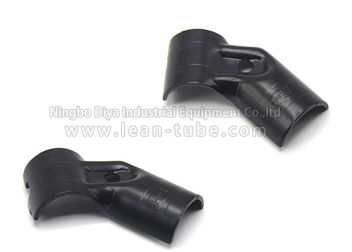 Electrophoresis Black Lean Tube Connector Between Caster And Lean Pipe