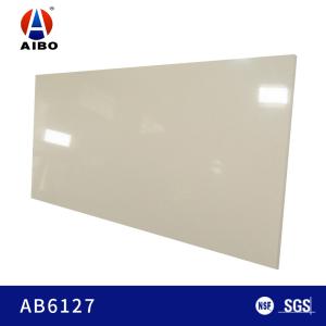 Quality Square Hygienic 30MM Creamy Beige Carrara Quartz Stone For Kitchen tops wholesale