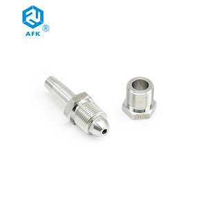 Quality UNI4412 316 Stainless Steel Tube Fittings NPT Male Gas Cylinder Connector wholesale