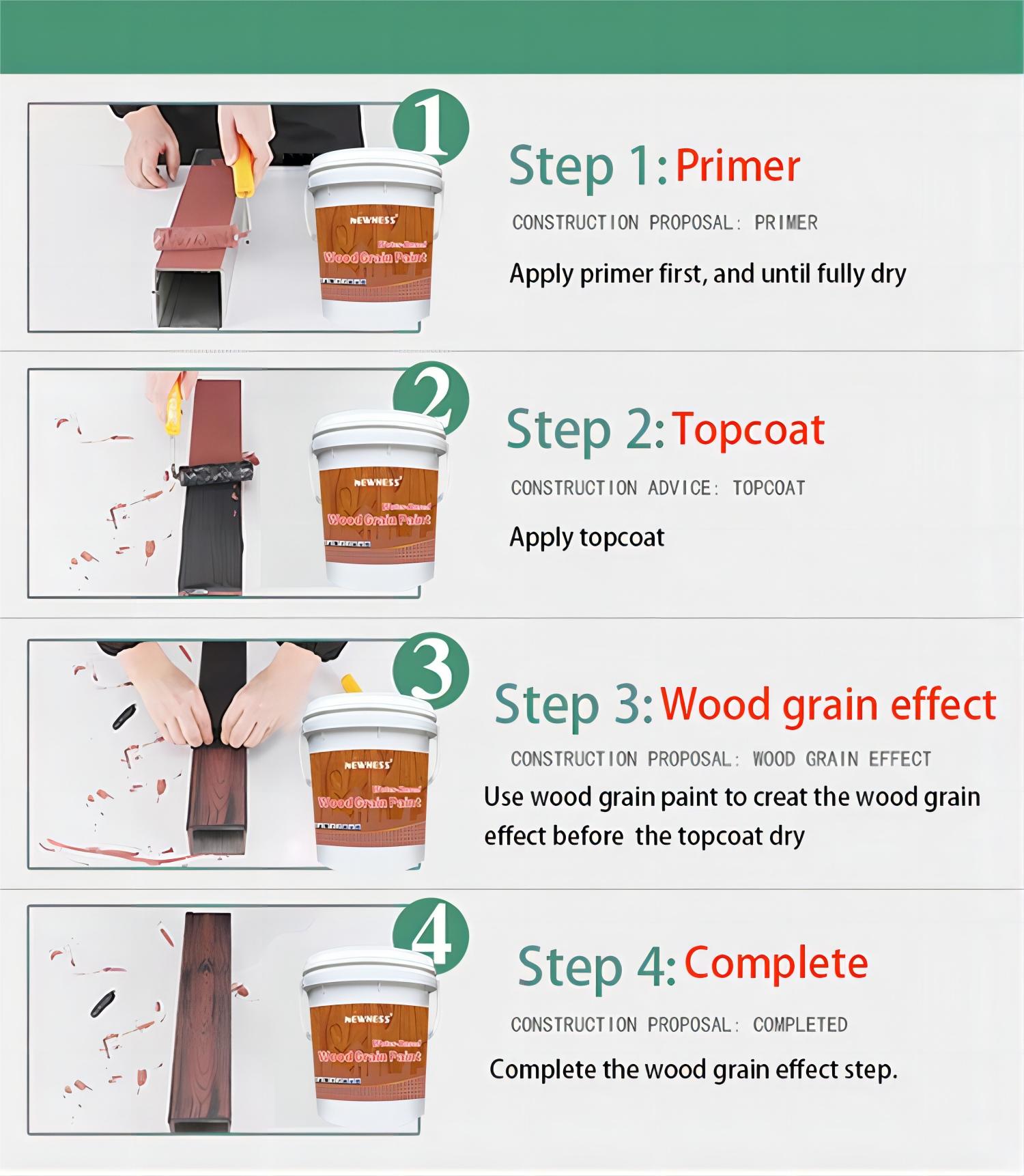 Volume 20KG/BUCKET Matt Wood Grain Powder Coating Paint for Aluminium Wood Effect