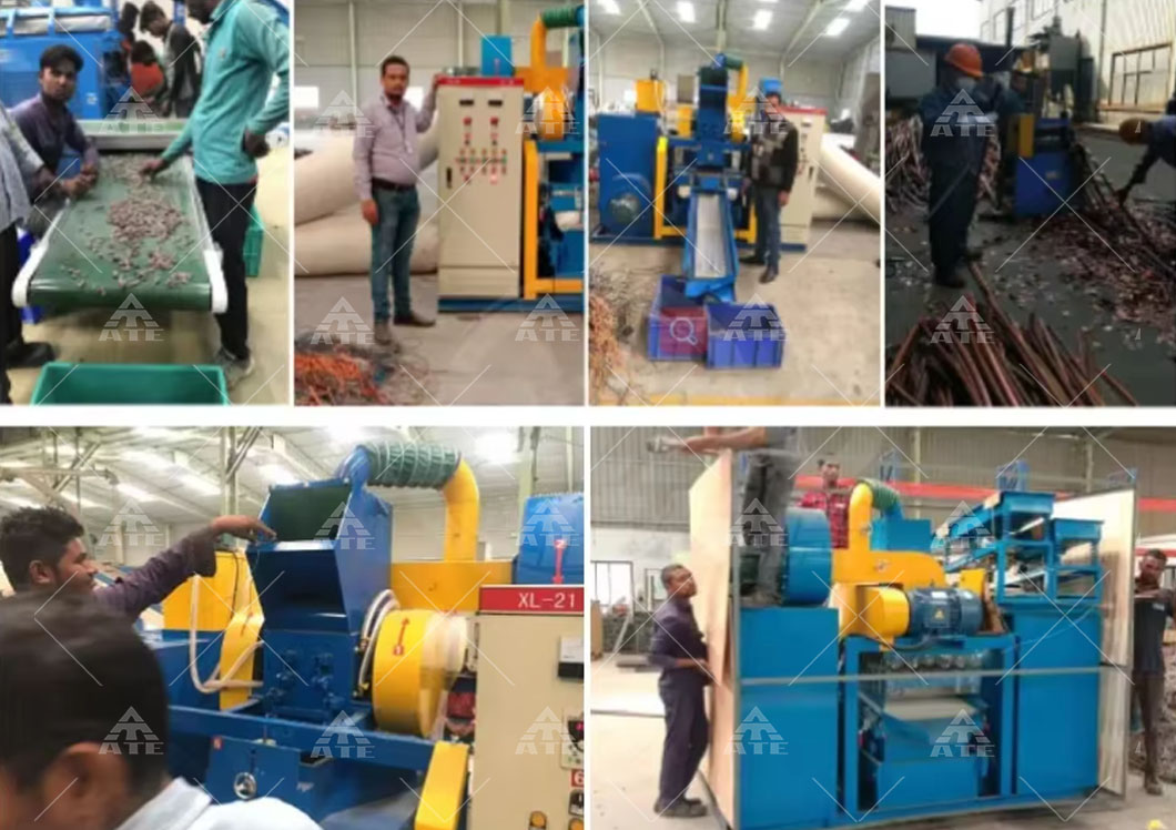 Cable Granulator Copper Wire Recycling Machine Small Mini Copper Wire Granulation Recycling Machine for Sale