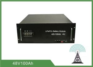 Quality 100Ah 4U Rack 48V Deep Cycle Battery , Lithium Ion Battery For Telecom Application wholesale