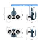 Anti Erosion Sliding Shower Door Wheels , Zinc Alloy Double Shower Door Pulley