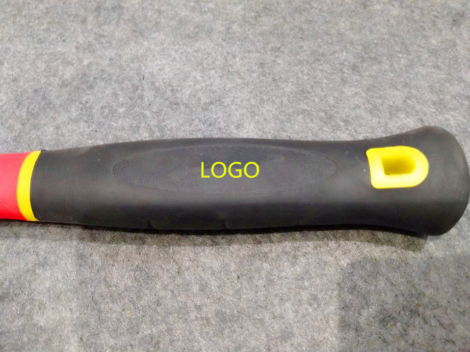 Carbon Steel Materials Hand Stoning hammer with3 colors plastic handle (XL-0070)